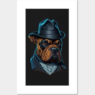 Cool boss dog art design Posters and Art